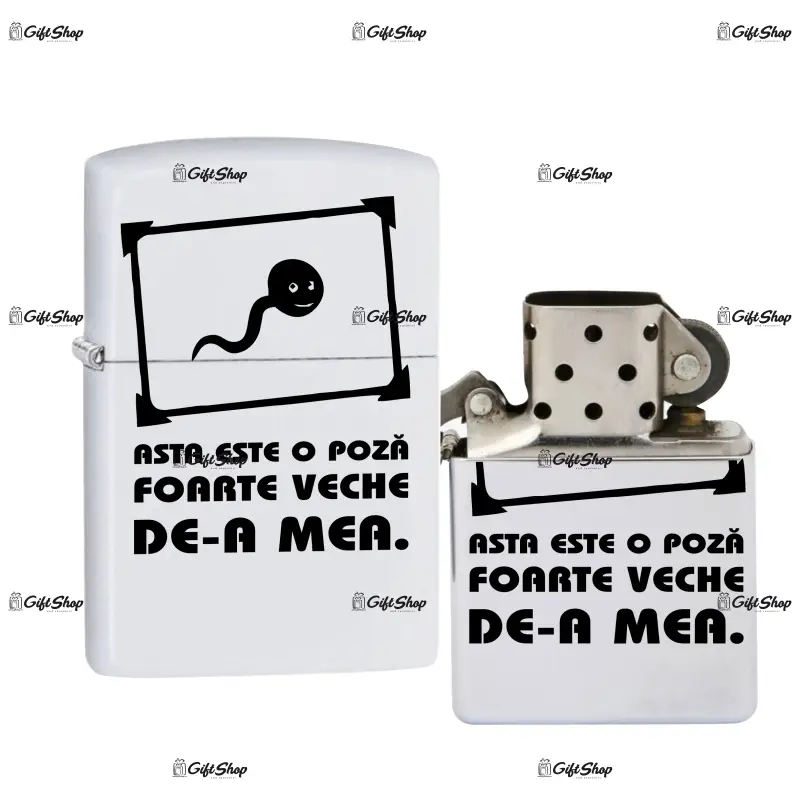 Asta este o poza veche , bricheta metalica gravata laser cu mesaj